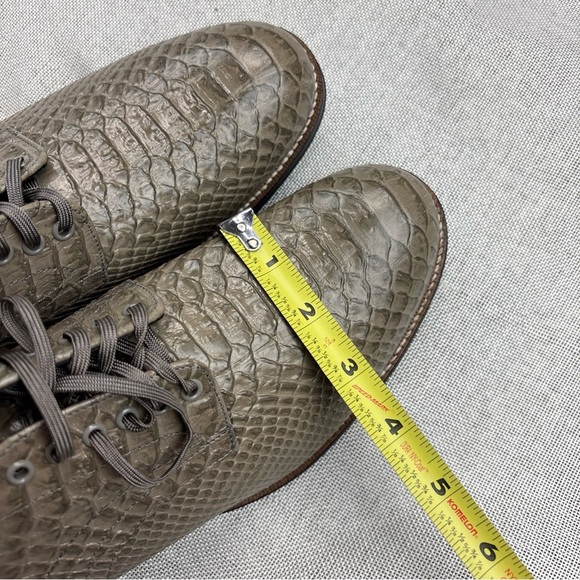 Stacy Adams Madison Gray Anaconda Print Plain Toe Oxford Size 10 main image 6